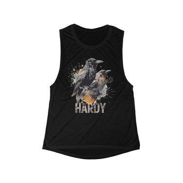 Hardy Mockingbird Crow Muscle Tank - Sunlit Funlit Country Music Tees